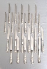 22 couteaux en métal argenté Joseph Fenton et sons Sheffield travail anglais