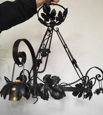 Monture lustre art déco fer forgé.