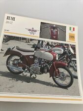 Rumi 200 GT 1955 carte moto de collection Atlas Italie