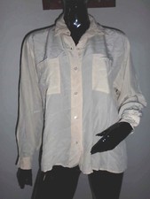 Ample CHEMISIER FEMME ECRU ML MARQUE SCAPA T.L/XL