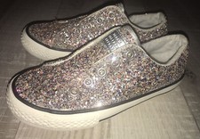 Next T 32 : CHAUSSURES BASKETS Paillettes Argent  FILLE BE