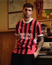  Ac Milan Puma Maillot Shirt HOMME Rouge noir Home 2024 25 