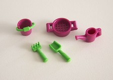 PLAYMOBIL (1519) ENFANTS - Lot de Jouets Vert & Violet Bac à Sable & Plage Mer