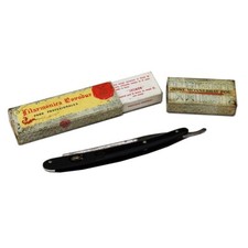 Ancien rasoir coupe choux Filarmonica Novodur José Monserrat Pou en boîte