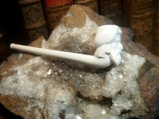  PIPE EN TERRE CUITE BLANCHE