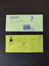 LOT 2 ANCIENS TICKETS DE