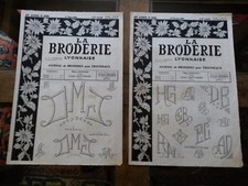 2 ANCIENS JOURNAUX LA BRODERIE