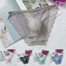 Slip homme dentelle sans