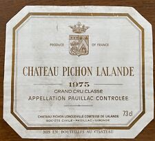 Étiquette Château Pichon