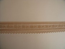 lot de dentelle *140*  DENTELLE SIBILOI TAUPE 2 M et CALAIS NOYON TRISCELE 2M