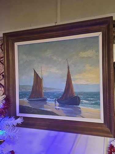 Tableau signé maurice leleu - tableau,