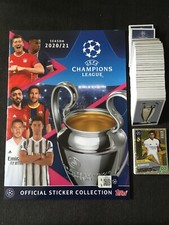 TOPPS SET COMPLET VIGNETTES UEFA CHAMPIONS LEAGUE 2020/2021 + EMPTY ALBUM VIDE  
