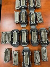Lot de 10 Prises Harting et HTS + 20  Connecteur Mâle & Femelle 16 pôles