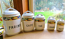 Série de 5 anciens Pots