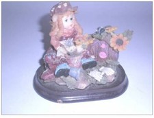 Décoration Petite fille jardinière