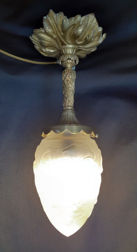 Lustre plafonnier bronze - lustre,