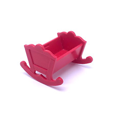 PLAYMOBIL * MAISON MODERNE * Berceau Rose Lit Bébé Enfant 5167