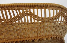 CORBEILLE en OSIER, ancienne