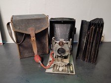 Appareil Photo A Soufflet  Goerz Avec Plaques Métalliques 