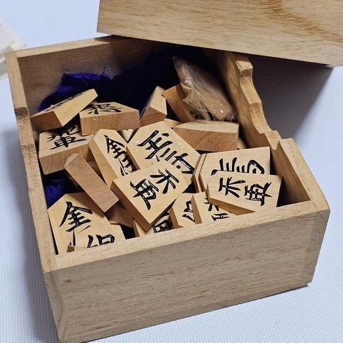 Shogi pieces made tengen - shogi, by