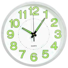 Horloge Murale Lumineuse Blanc 30 cm Décorative Analogique Intérieur vidaXL