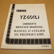MANUEL REVUE TECHNIQUE D ATELIER YAMAHA YZ 60 L 1984 SERVICE MANUAL YZ60