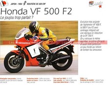 HONDA VF 500 F2 1984 Fiche Moto 000192