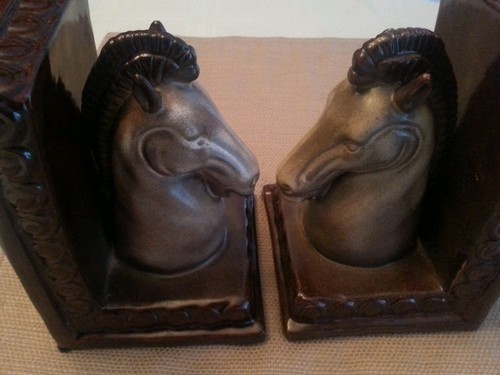 Vintage ceramic horse - vintage,