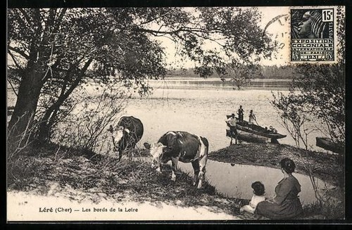 Cpa léré cher - les, de