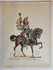 French Military Lithograph