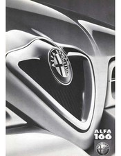 ▄▀▄ Dépliant ALFA ROMEO 166 (Spécial caractéristiques) 1998 ▄▀▄