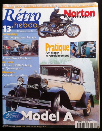 Retro hebdo model a - retro, n°63;