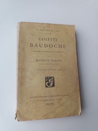 Livre colette baudoche - colette,