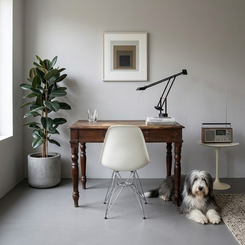 Bureau ancien noyer avec - bureau,