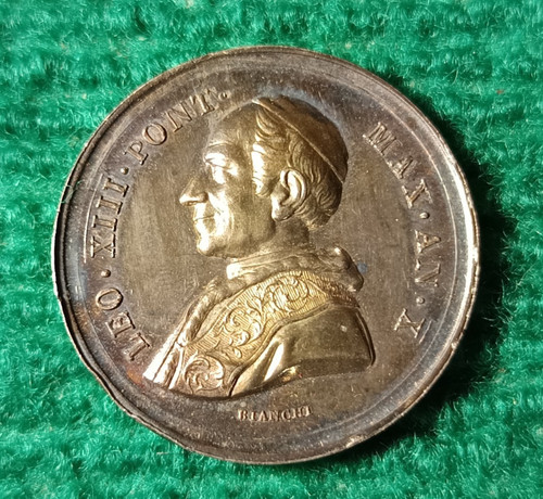 Médaille papale argent - médaille, en