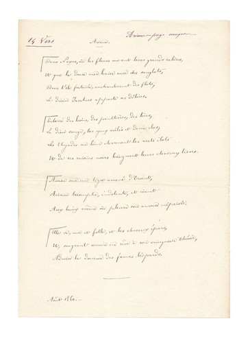 Théodore banville poème - de, /