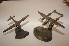 anciens cendriers avion en bronze