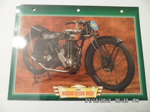 Carte fiche moto magnat debon - fiche,