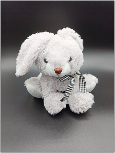 Doudou peluche lapin gris - doudou,