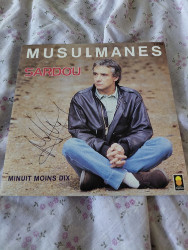 Michel sardou 45t - michel, dédicacé
