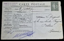 Enveloppe Avec Timbre Perforé