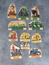 Diorama image decoupi Chromo La vie à la ferme - Série Gringoire Brossard  1950