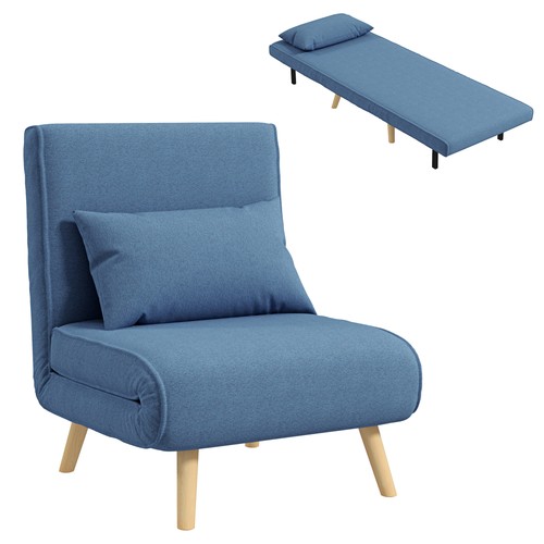 Homcom fauteuil convertible - fauteuil,