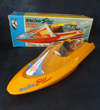 Hors Bord Bateau à moteur MS TOY racing Star 7766 Germany Boite Rétro Vintage 70