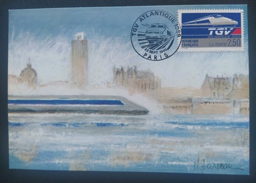Carte premier jour timbre tgv - premier,