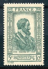 STAMP / TIMBRE FRANCE NEUF N° 592 ** CELEBRITE HENRI IV