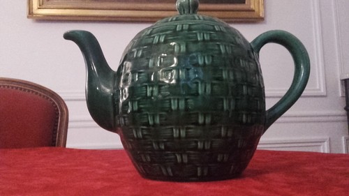 Theiere faience verte - theiere,