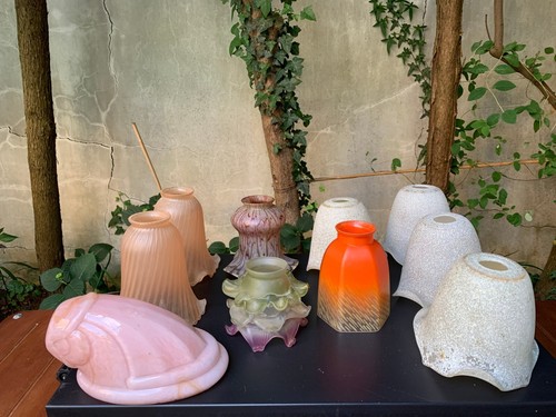 Lot ancien globe verrerie - lot,
