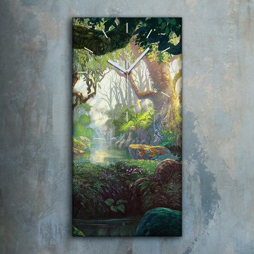 Horloge murale sur toile - , 30x60