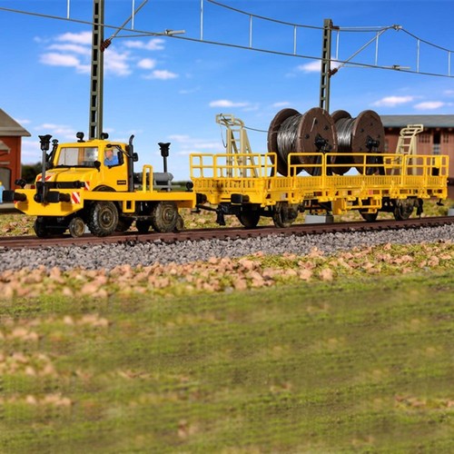Unimog sur voie - avec, wagon